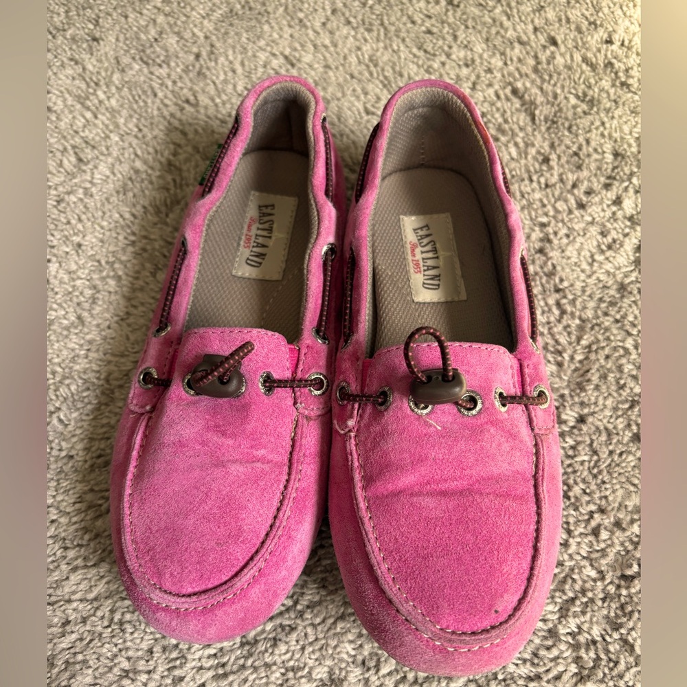 Eastland “Bubble Gum Pink” Loafers with grip
Bottoms & easily adjustable